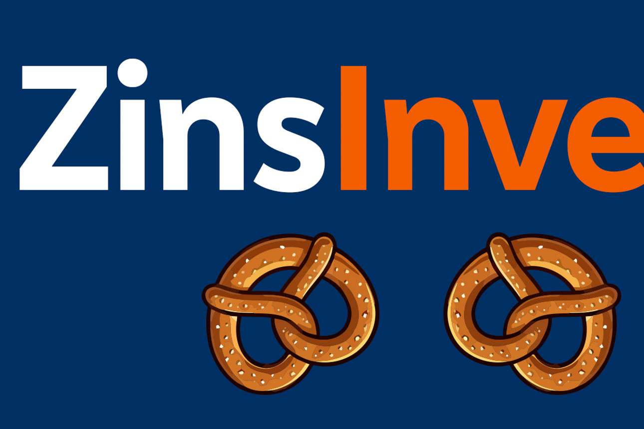 ZinsInvest mit Brezel-Pictogramm