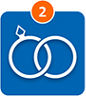 Piktogramm Eheringe