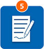 Piktogramm Zettel mit Stift