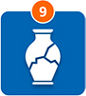 Piktogramm gebrochene Vase