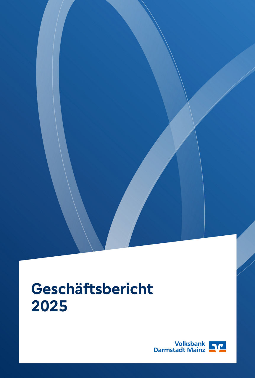 Titelblatt des Geschäftsberichts 202 der Volksbank Darmstadt Mainz eG